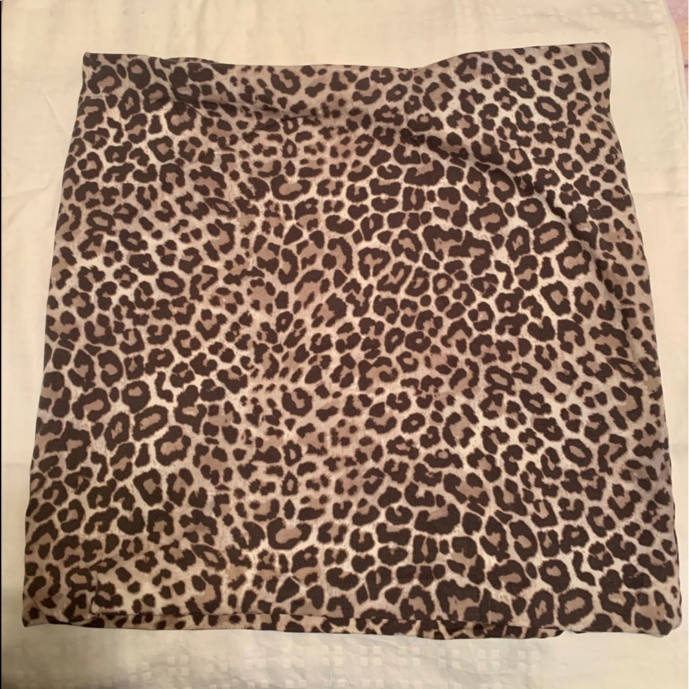 Cheetah print skirt